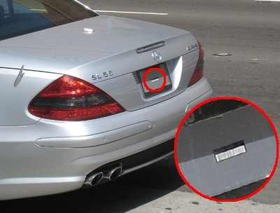 Steve Jobs Auto-Kennzeichen